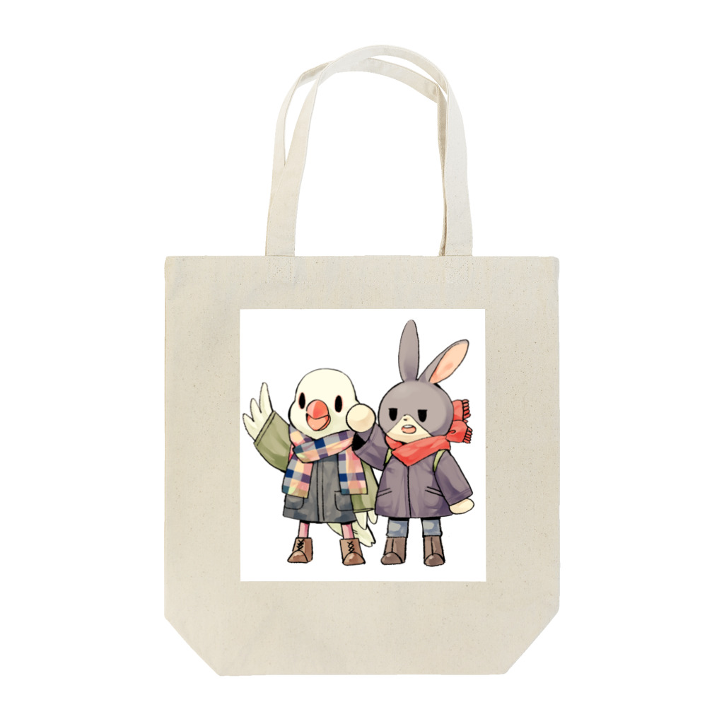 しめぎの二羽が行く Tote Bag