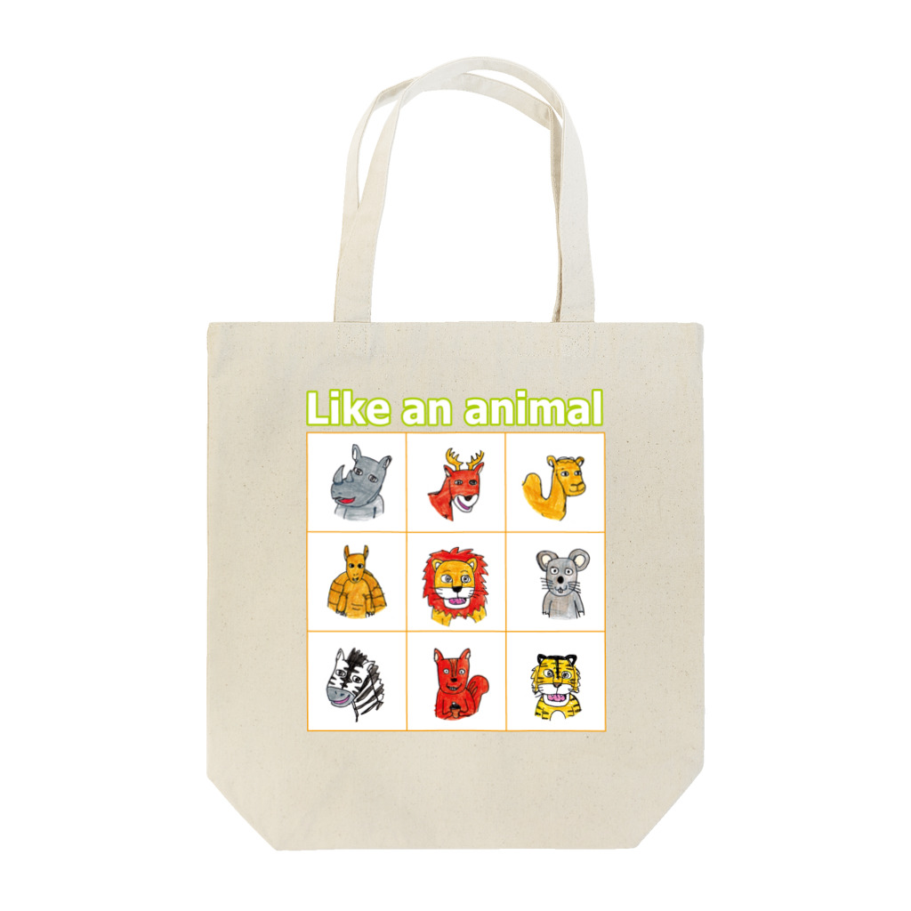 nagomisutoの動物、どど～ん Tote Bag