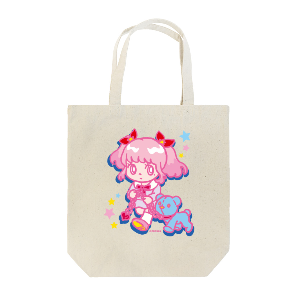 CHEBLOのONNANOKO【Pink】 Tote Bag