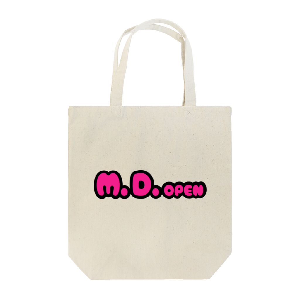 M.D.openのM.D.openピンクロゴ Tote Bag