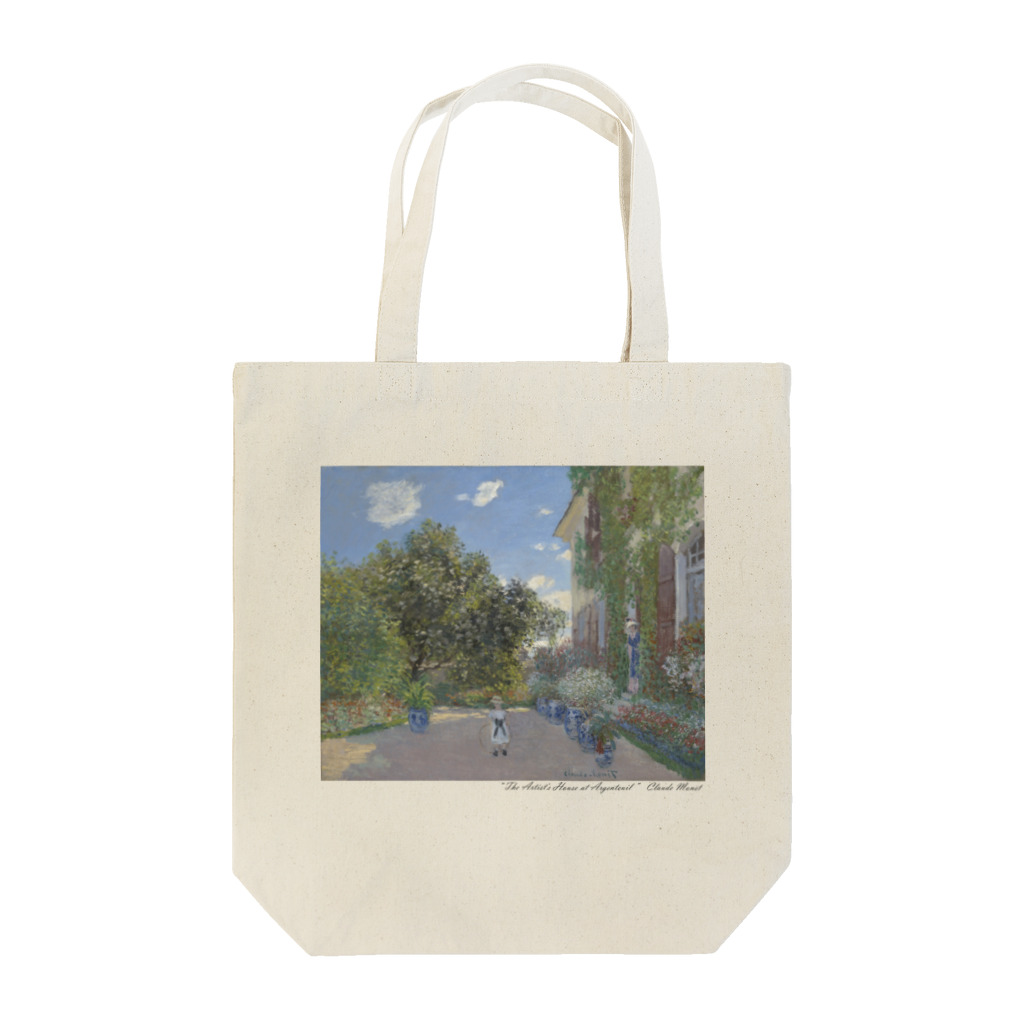 SONOTENI-ARTの004-031　クロード・モネ　『アルジャントゥイユの画家の家』　トートバッグ Tote Bag