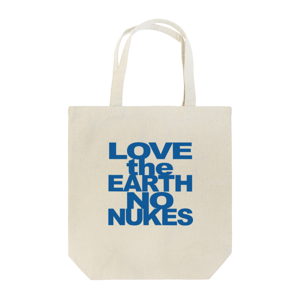 Two Doors Store  (feat.TeamLINKS）の手さげ LOVE the EARTH NO NUKES  トートバッグ