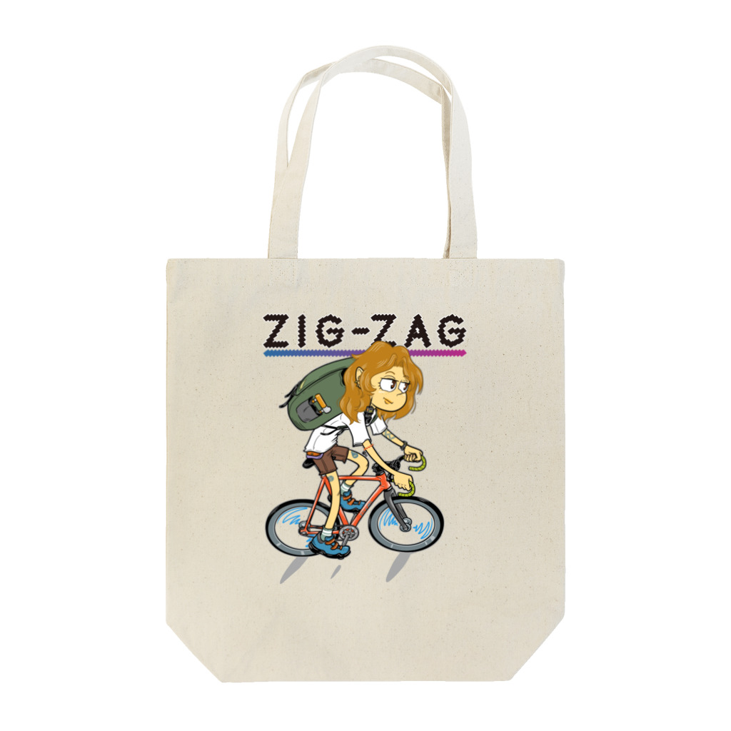 nidan-illustrationの“ZIG-ZAG” 2 トートバッグ
