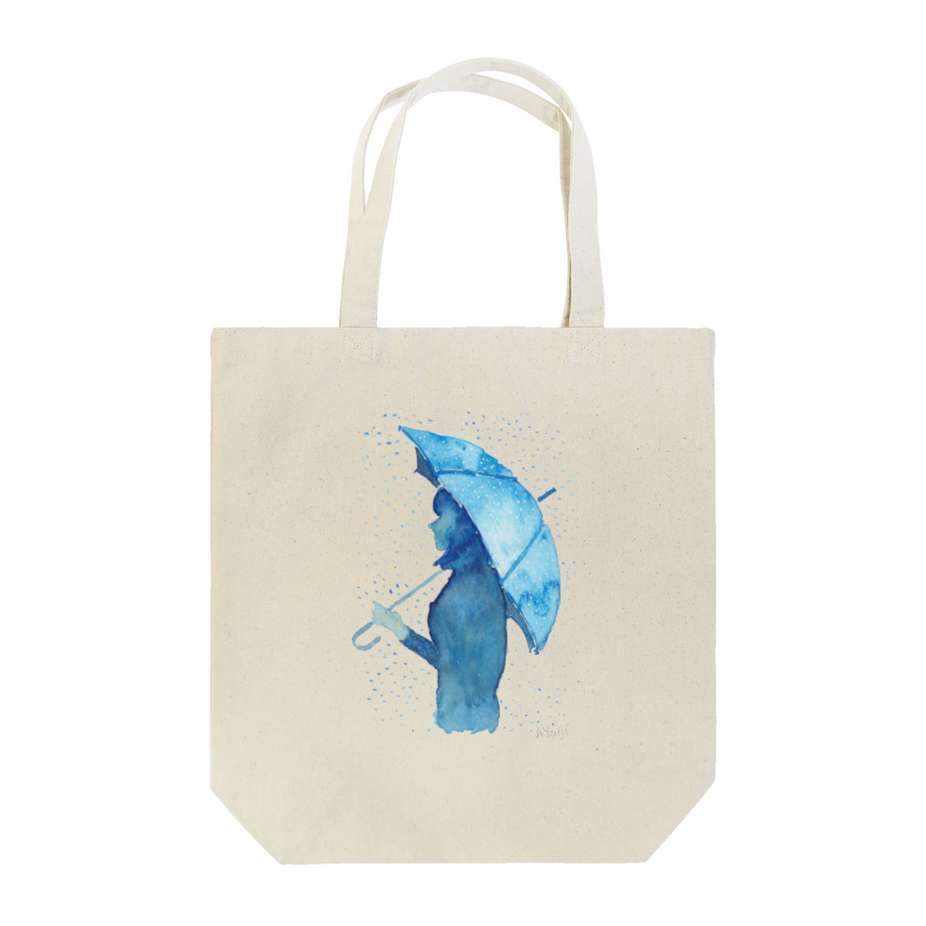 羊のアンブレラ 水彩画 Tote Bag