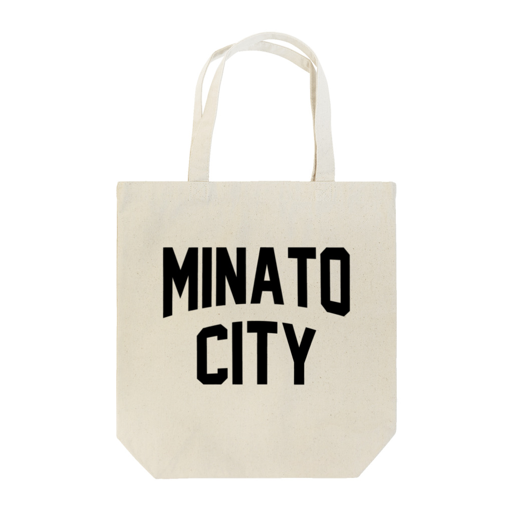 JIMOTO Wear Local Japanの港区 MINATO CITY ロゴブラック トートバッグ