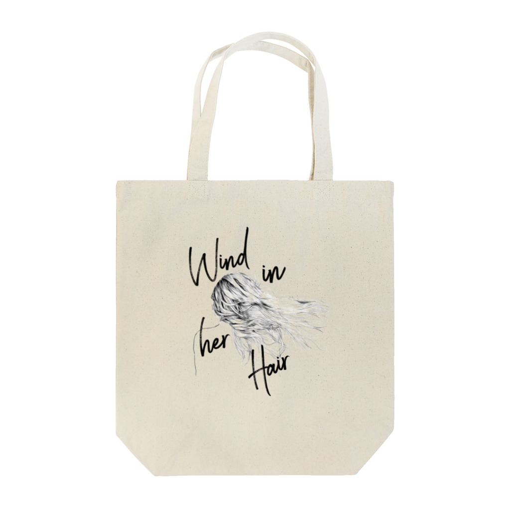 ゆたぽんのWIND IN HER HAIR Tote Bag