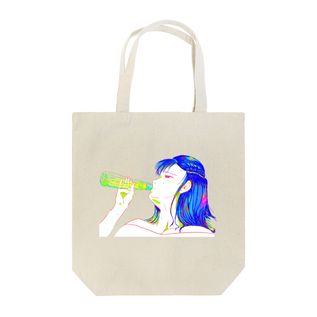 XREのラムネをのむおんなのこ Tote Bag