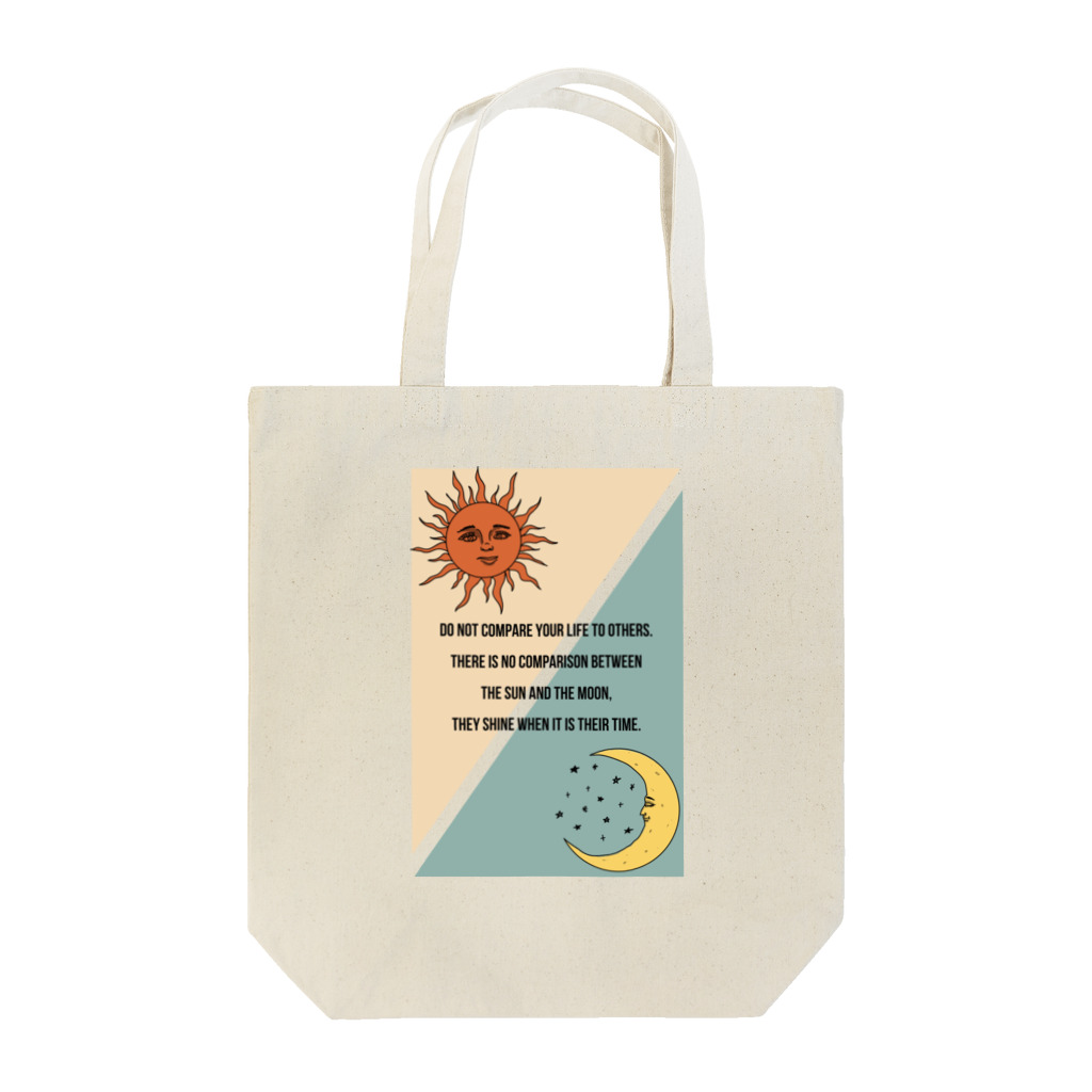 Cheeseart (Chi)のThe sun and the moon  Tote Bag