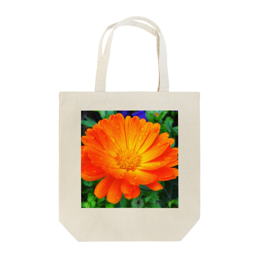 miyupsychedelicのオレンジの花 トートバッグ