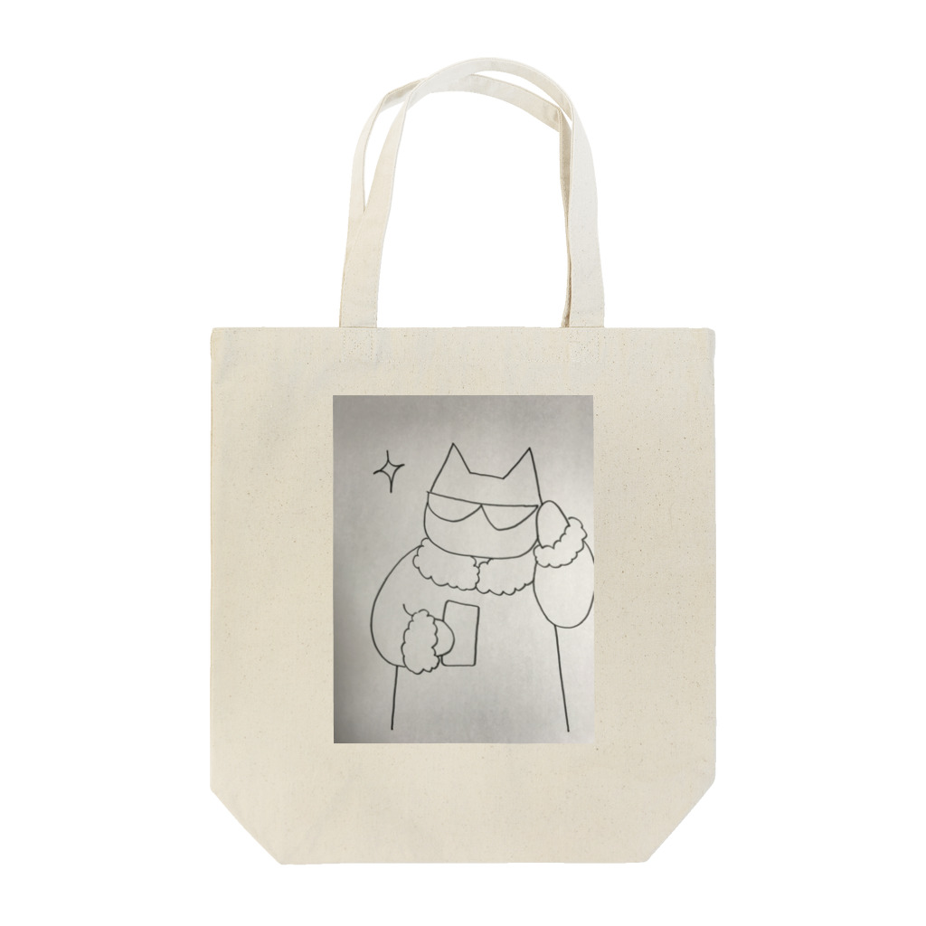 mamakumaのきらりんネコ Tote Bag