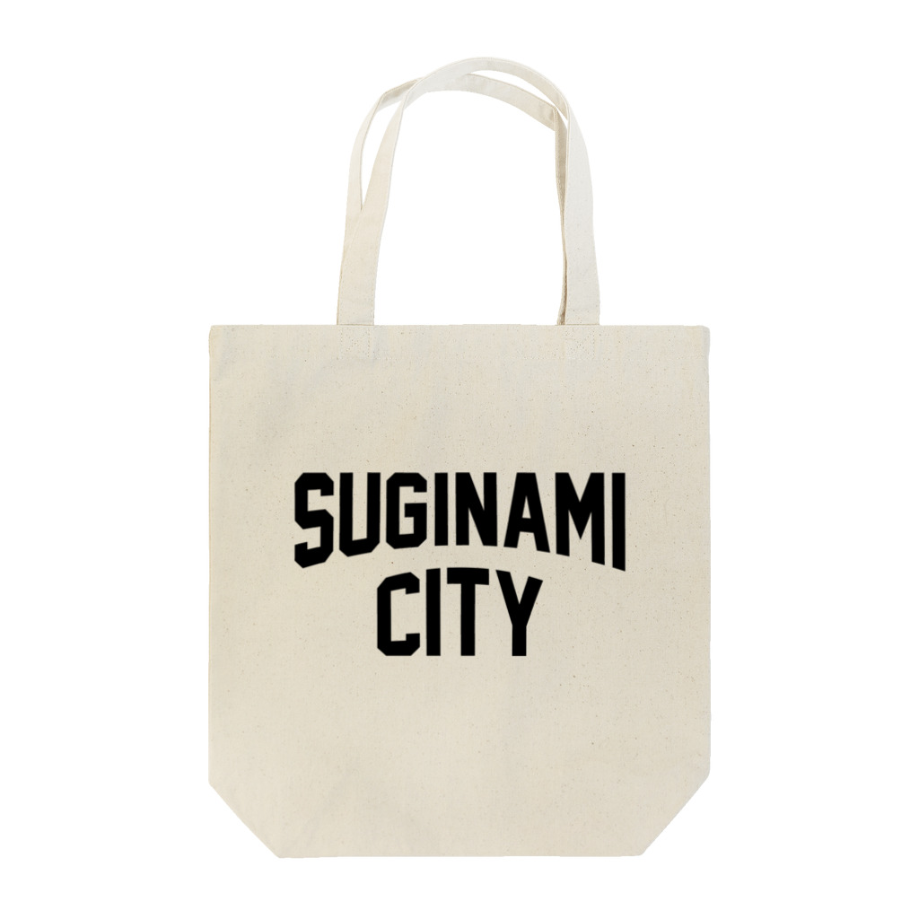 JIMOTO Wear Local Japanの杉並区 SUGINAMI CITY ロゴブラック トートバッグ