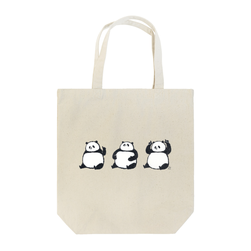 サトウノリコ*の「コレがコレでコレなもんで」パンダ Tote Bag