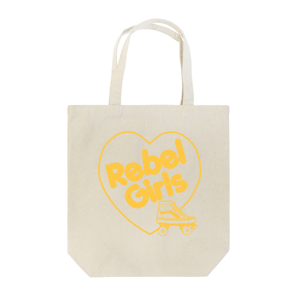 ITSUMItalkstoreのREBEL ROLLER GIRLS黄色 Tote Bag