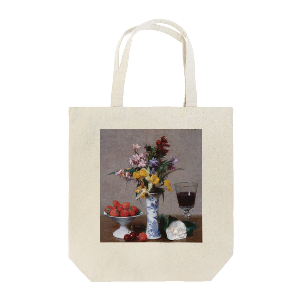 世界の絵画アートグッズのアンリ・ファンタン＝ラトゥール 《婚約の花束》 Tote Bag