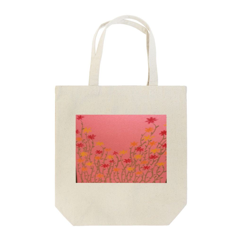 hanasoraの薄暮の花 トートバッグ