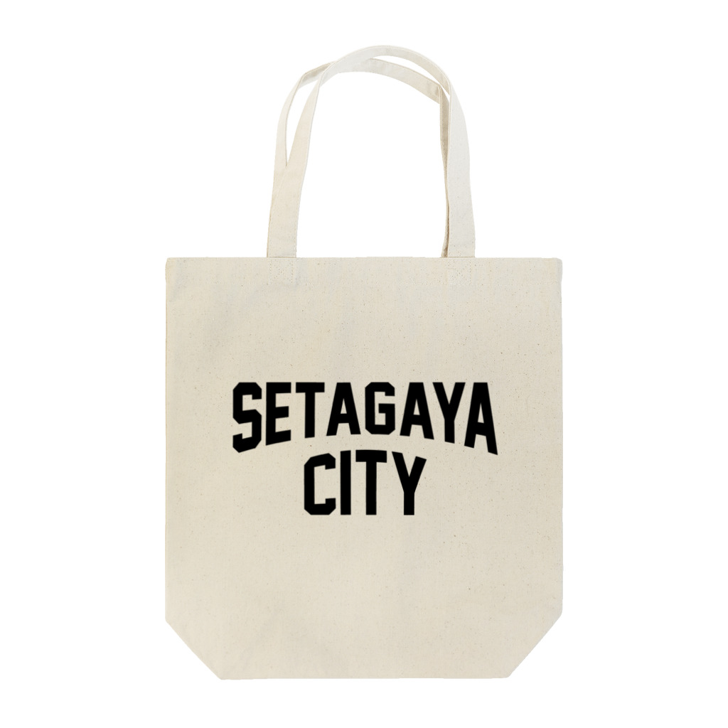 JIMOTO Wear Local Japanの世田谷区 SETAGAYA CITY ロゴブラック Tote Bag