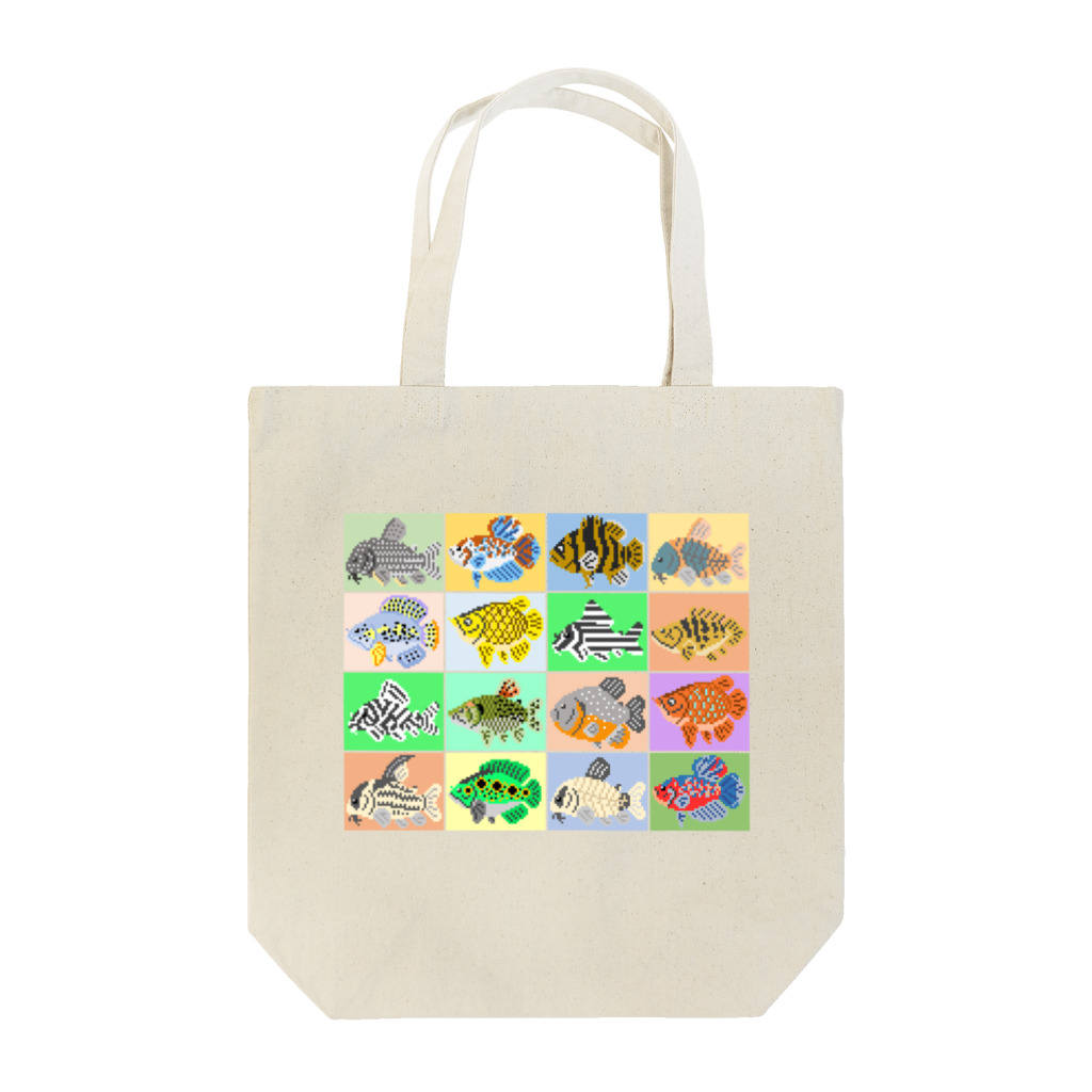 華廠楼(かしょうろう)のドット絵怪魚みに Tote Bag