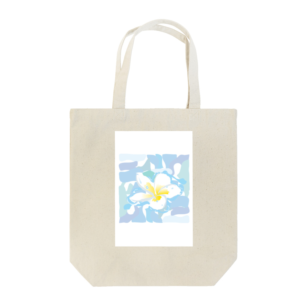 ジルトチッチのデザインボックスの南国のハワイの白い花プルメリアPlumeria Tote Bag