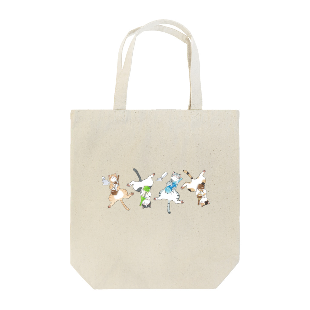 フジワラヨシトのよいどれ猫 Tote Bag