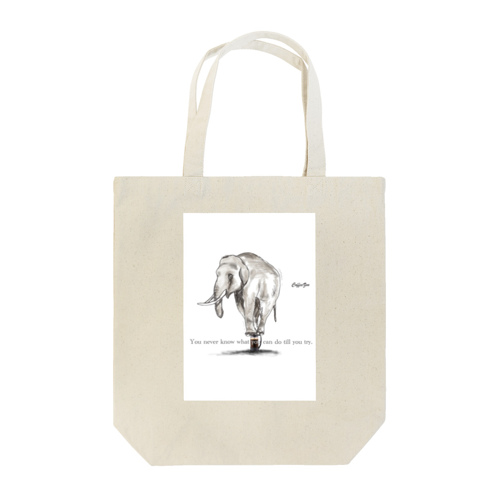 マイペースカフェのcaffe Zoo Elephant Tote Bag