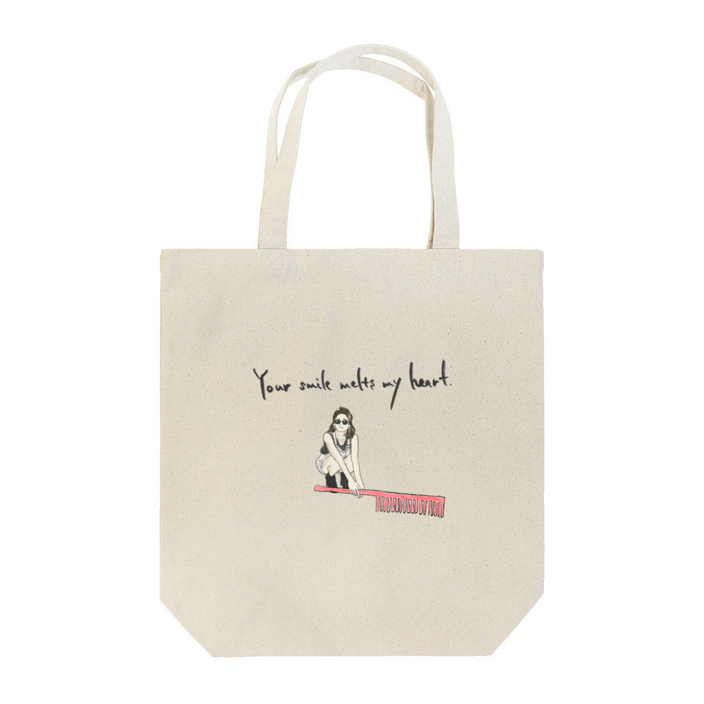 LAID_KUAのYour smile melts my heart. Tote Bag