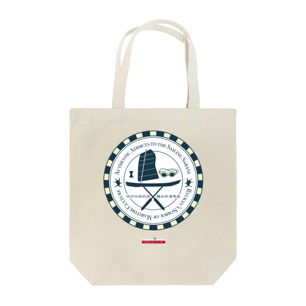 株式会社レキオネシアの琉球伝統帆掛鱶舟帆漕馬鹿：紋章1 Tote Bag