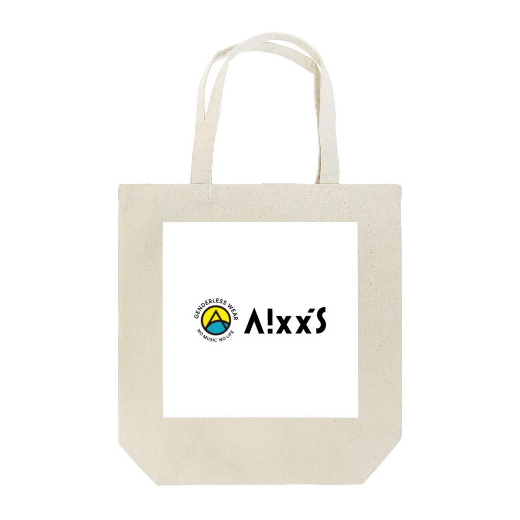 LGBTQジェンダーレスブランドAixx'sオリジナルロゴアイテムのAixx'sエクシスオリジナルロゴアイテム トートバッグ