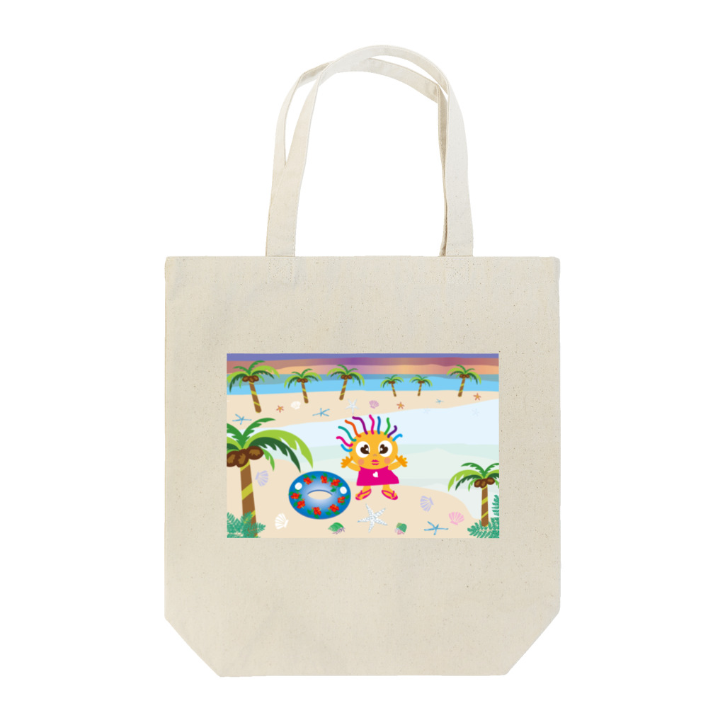 ジルトチッチのデザインボックスのクレコちゃん南国の島の夕暮れ Tote Bag