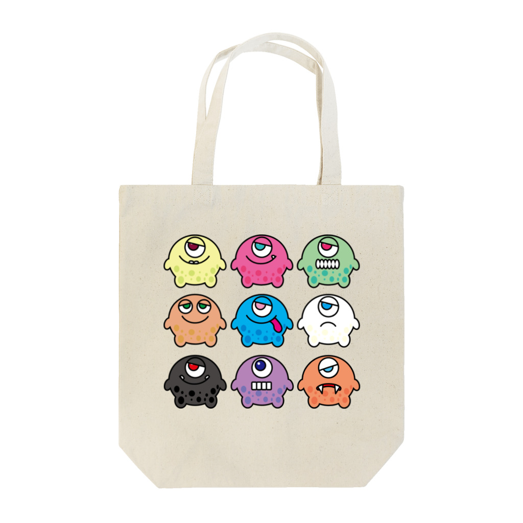 mimakoのカラフルモンスター Tote Bag