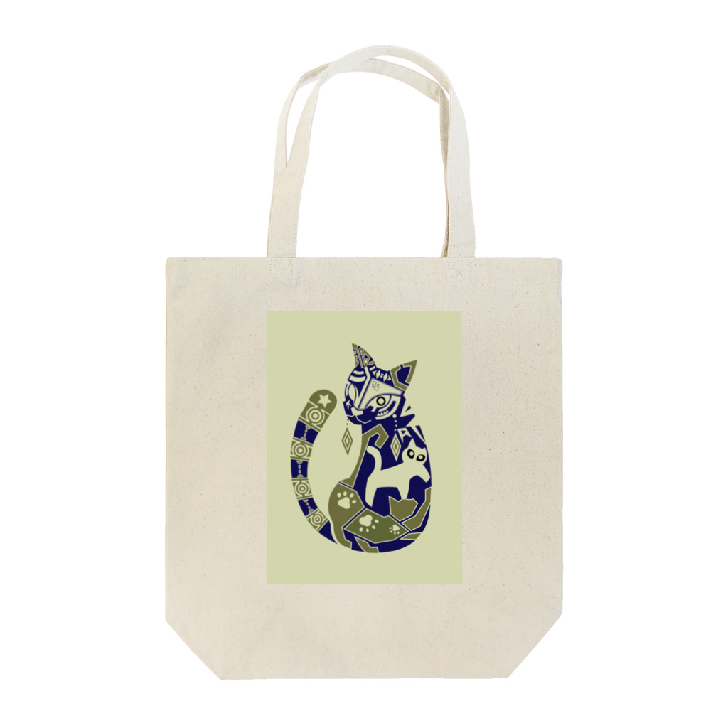 もよういぬ（グッズ販売）の１８　ねこ（反転色） Tote Bag