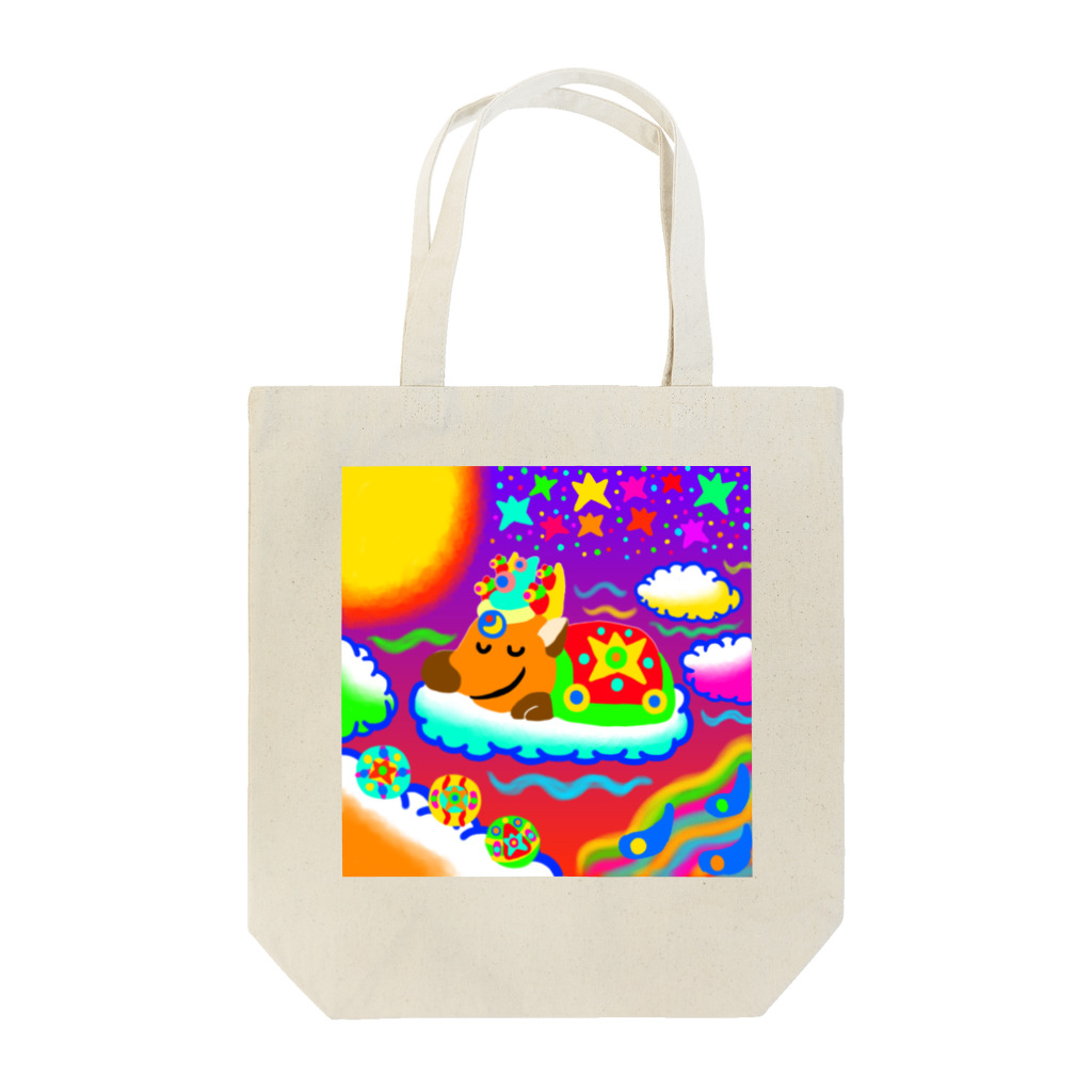 どりほぷのふんわりしか・夜 Tote Bag