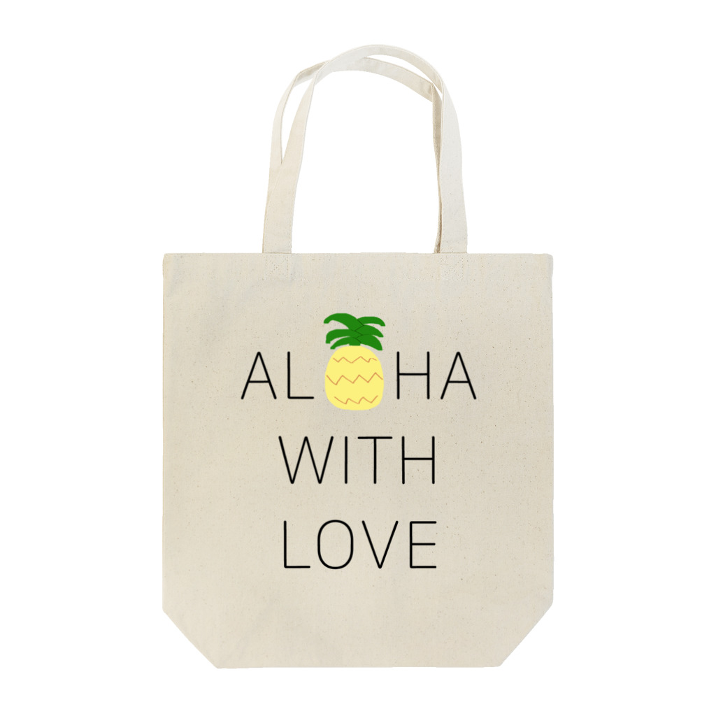 ALOHA from HAWAII 〜ハワイから愛を込めて〜のALOHA WITH LOVE トートバッグ