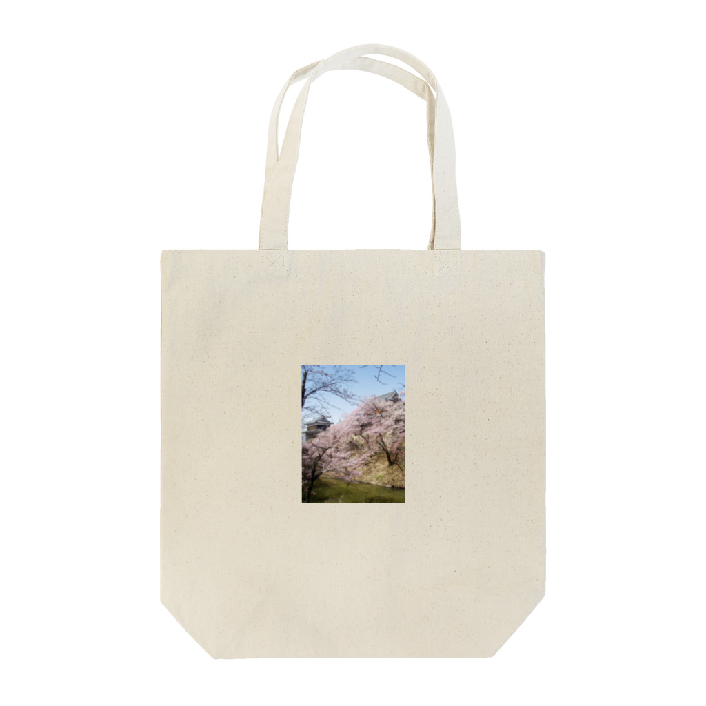 六文銭の上田城桜１ Tote Bag