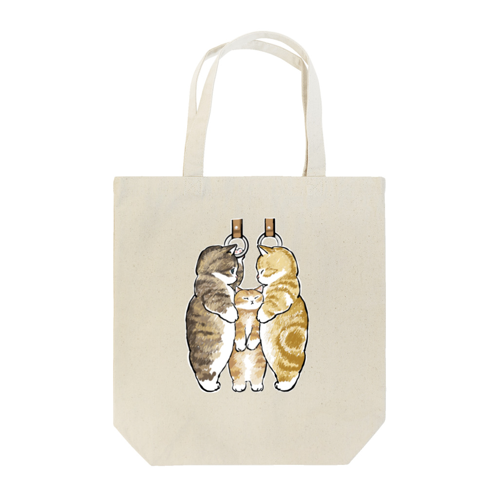 mofusandのもふもふ満員電車 Tote Bag