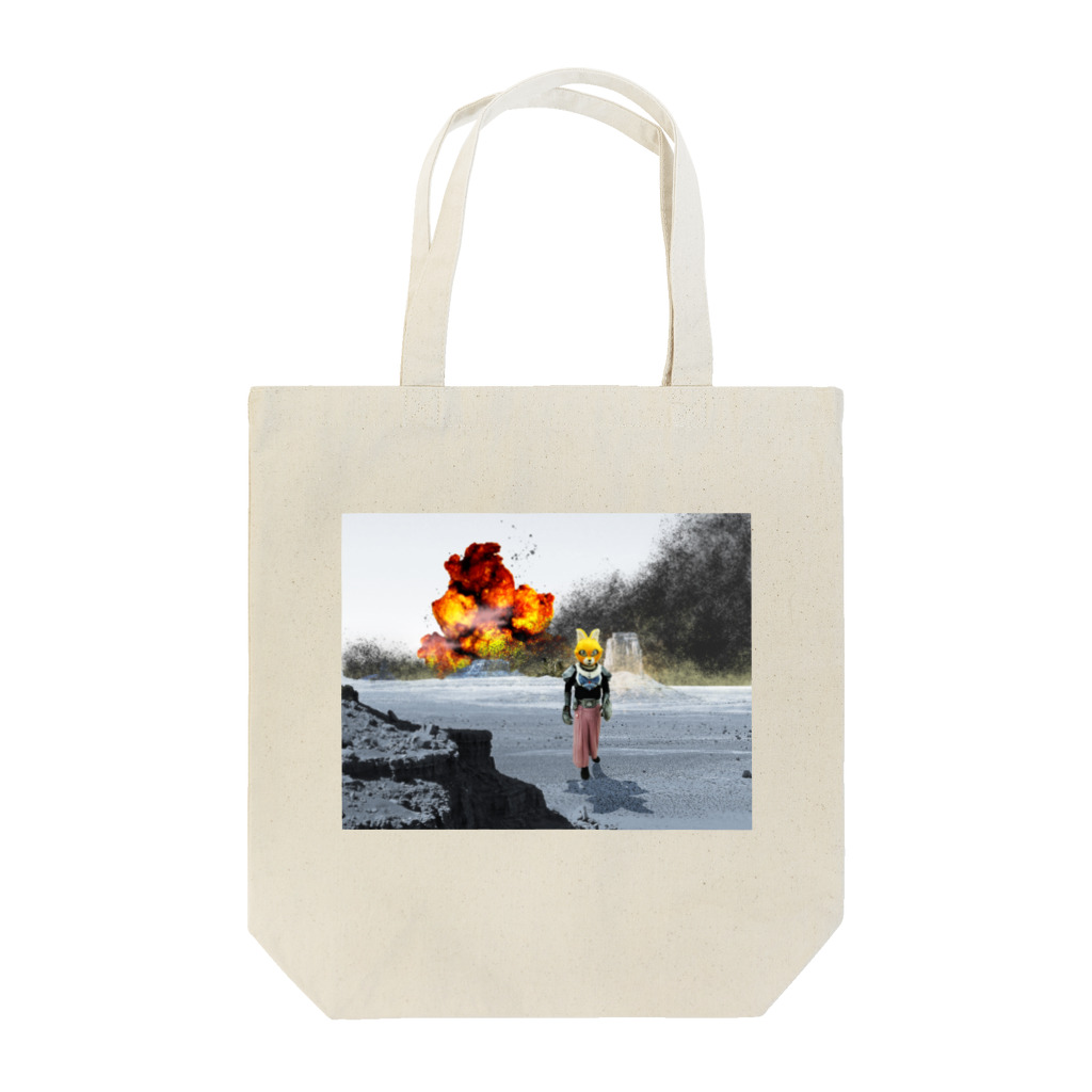 キャットＣのこうじょうけんがくのスペースキャットC「だいばくはつ」 Tote Bag