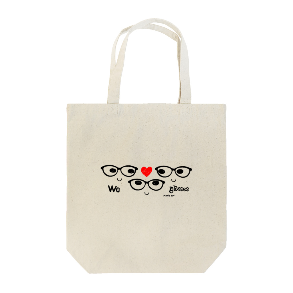 MariのWe LOVE glasses Tote Bag