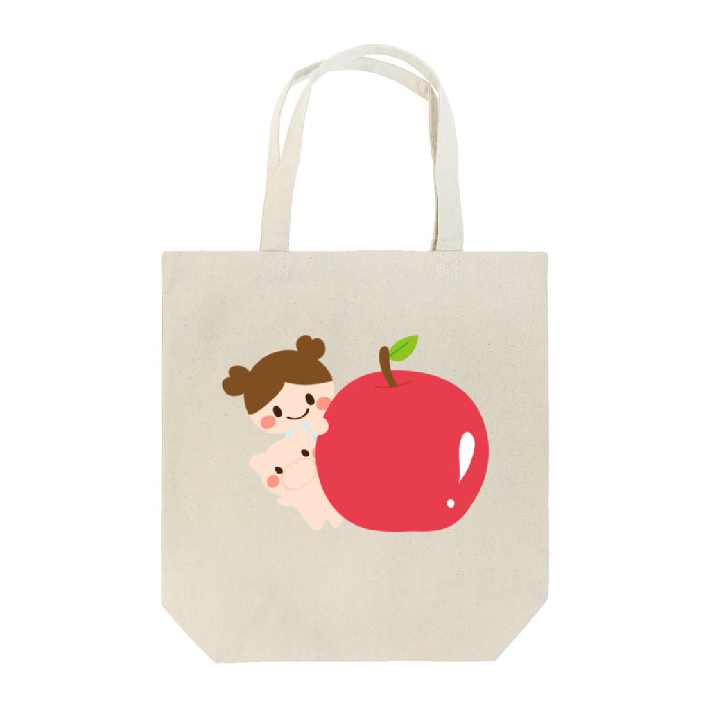 milkuruのおいしいりんご Tote Bag