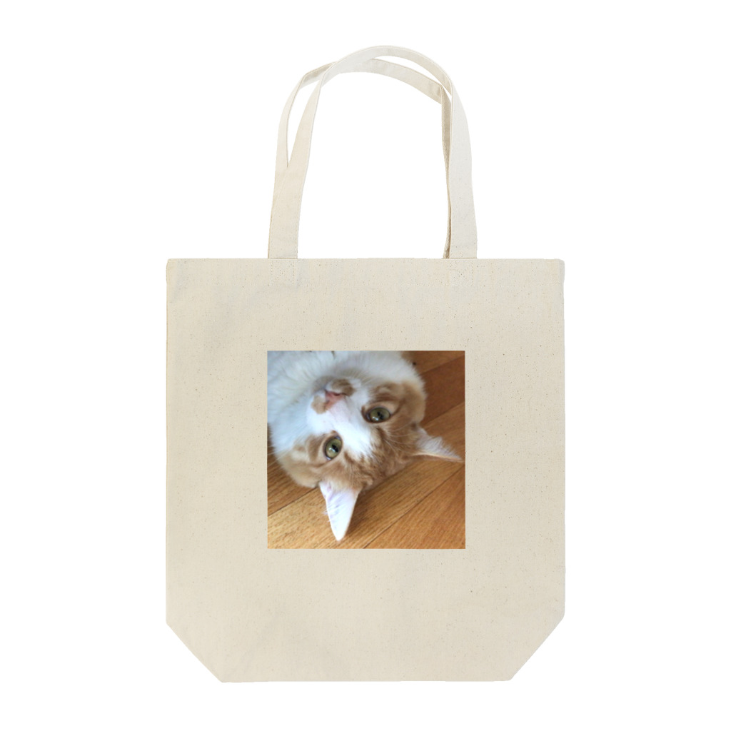 にこにこBLUEの猫の にこくん Tote Bag