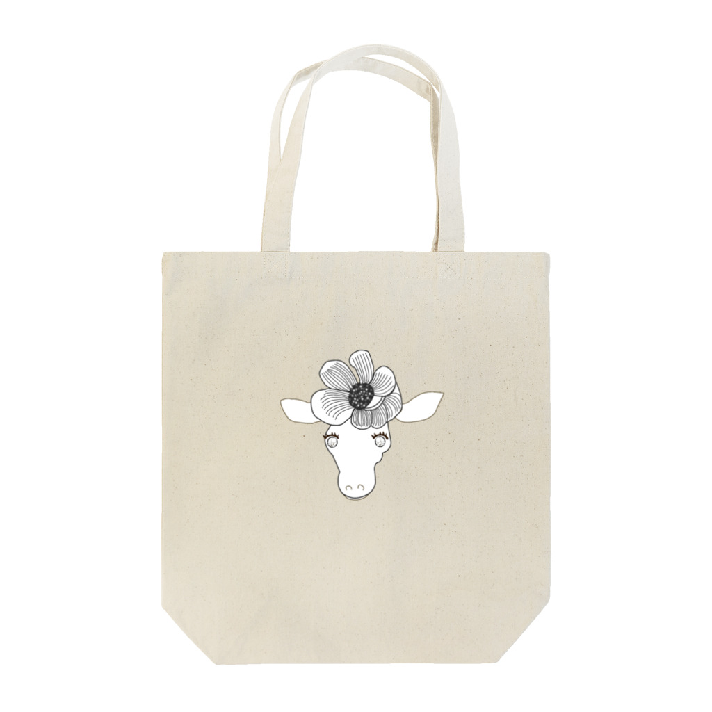 °+nono+°の花飾りのキリンらくがきver.グッズ Tote Bag