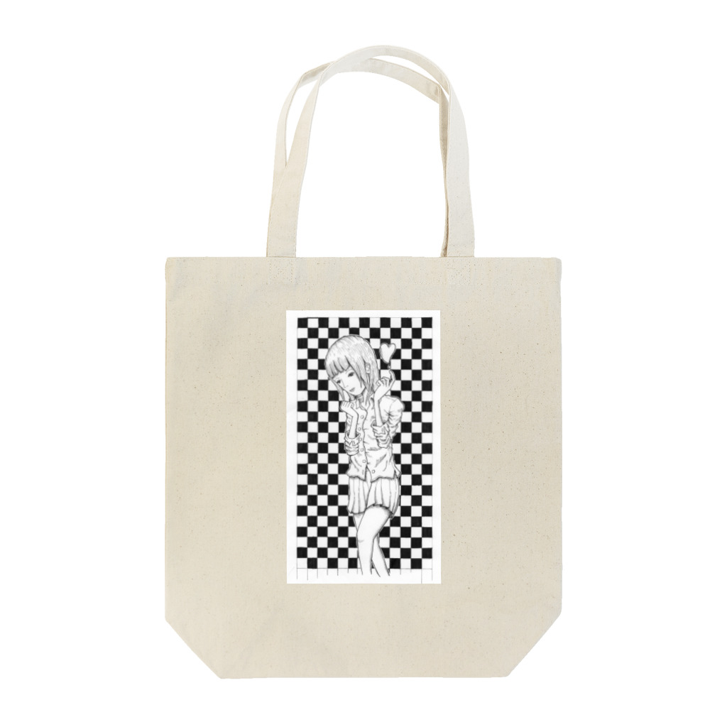 amatanのハートの女の子 Tote Bag