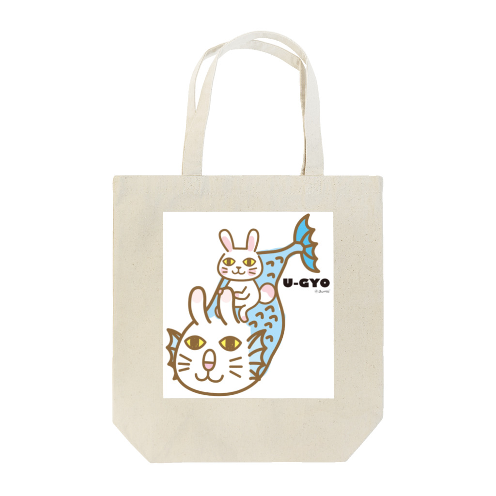 Jun56のついてる兎魚。 Tote Bag