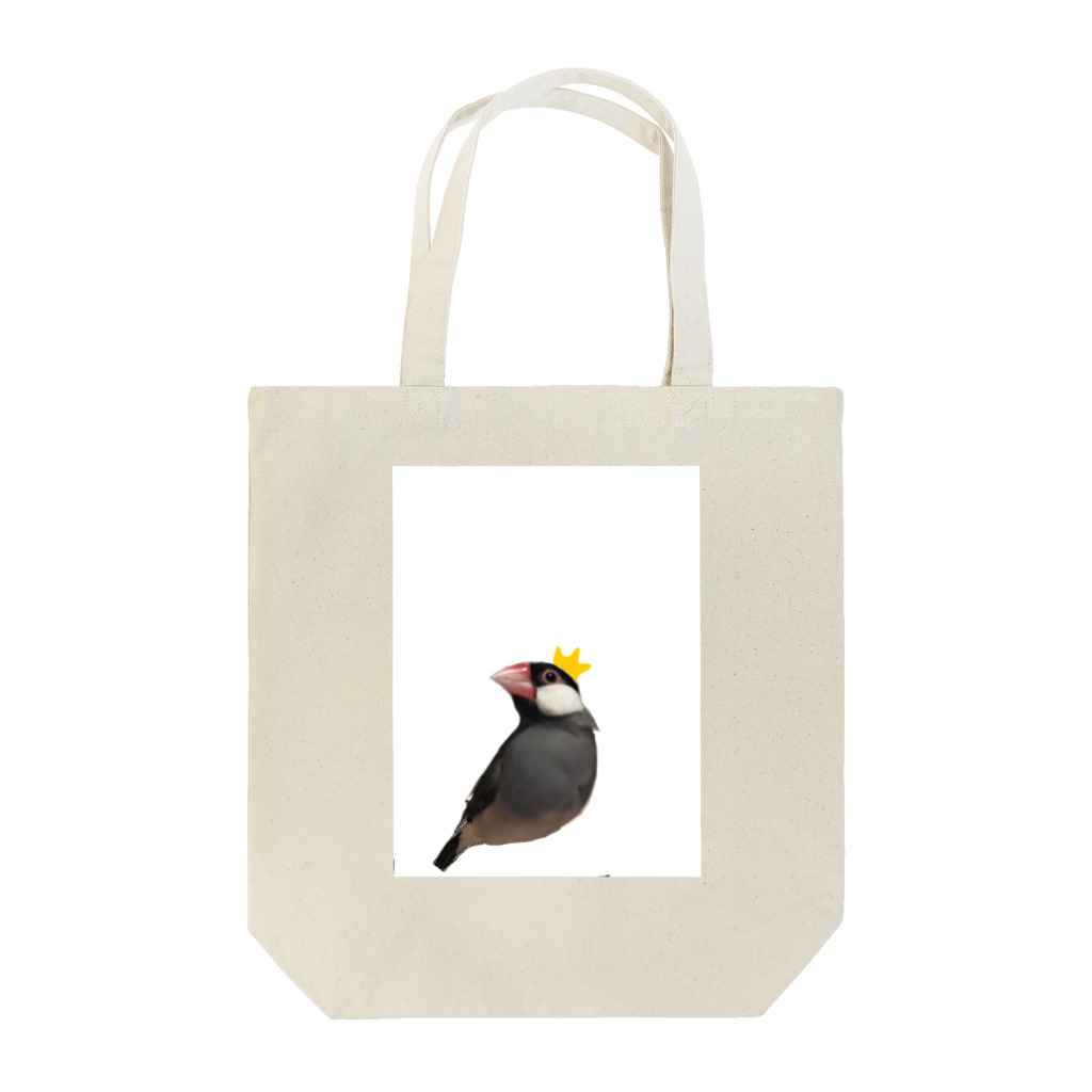 uwabami27yamaの文鳥と王冠 Tote Bag