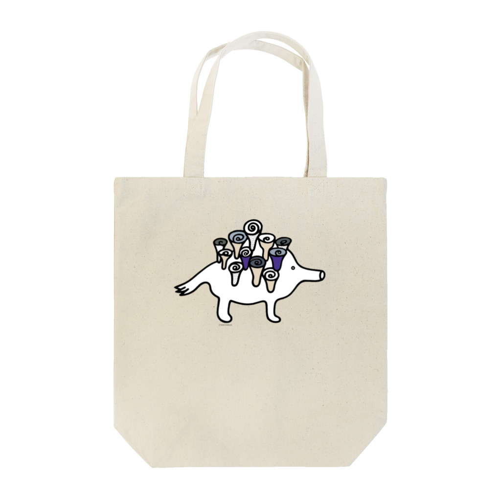 クマガイケイコのうずまきあらし Tote Bag