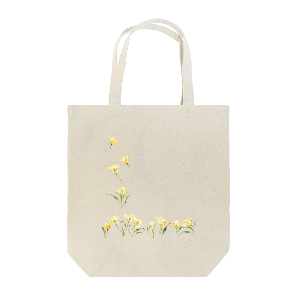 Neo_louloudi(ネオルルディ)の花@Yellow Tulips Tote Bag