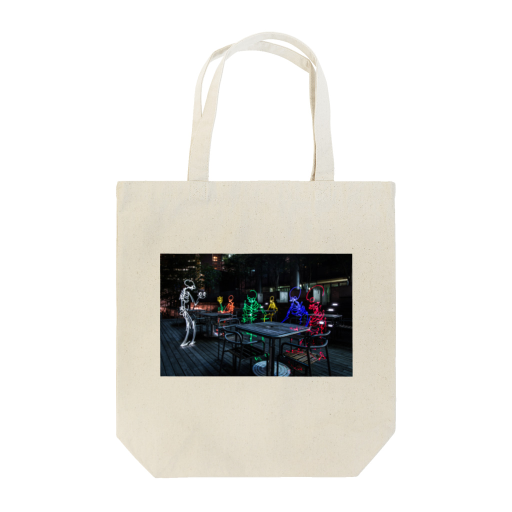 816photographyのライトペイントアート"midnight cafe" Tote Bag