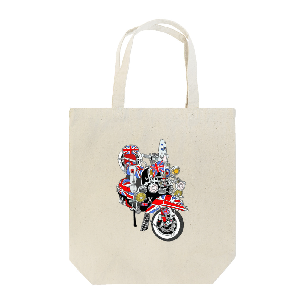 らぴの堂のモッズバイク Tote Bag