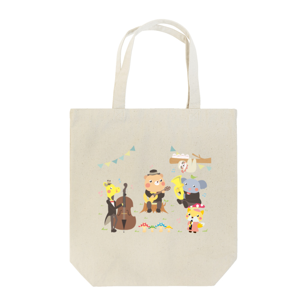 アニマルシェの森の動物音楽隊 Tote Bag