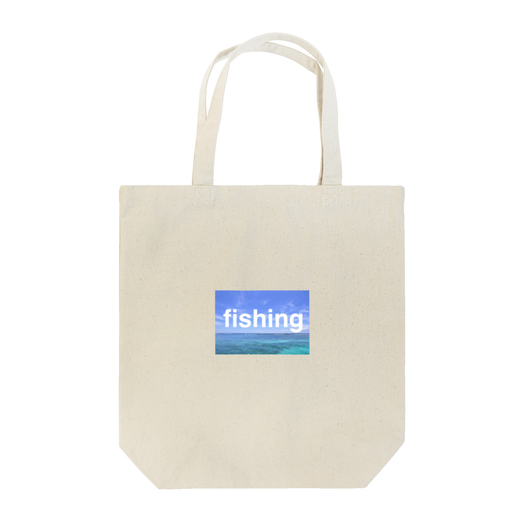 yu's shopのfishing トートバッグ