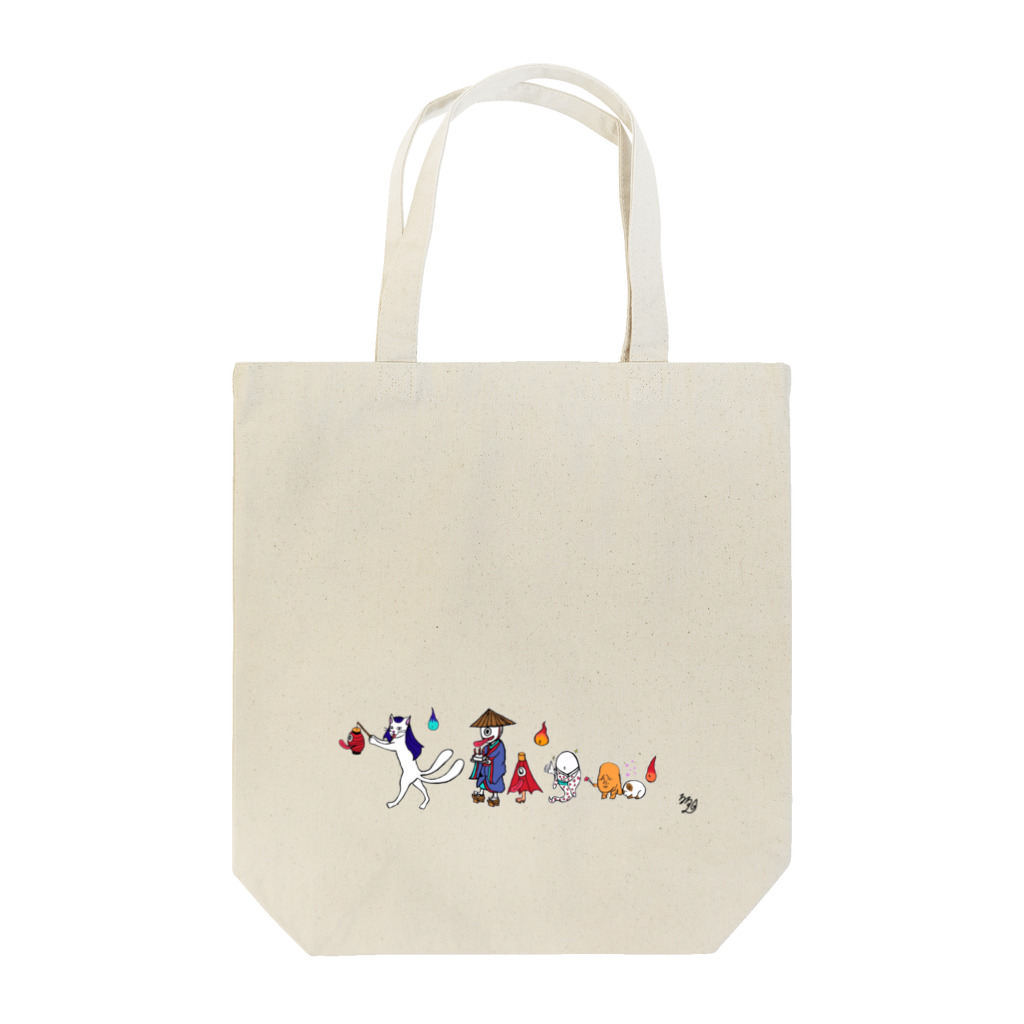 日本の妖怪&スピリチュアルの百鬼夜行 Tote Bag