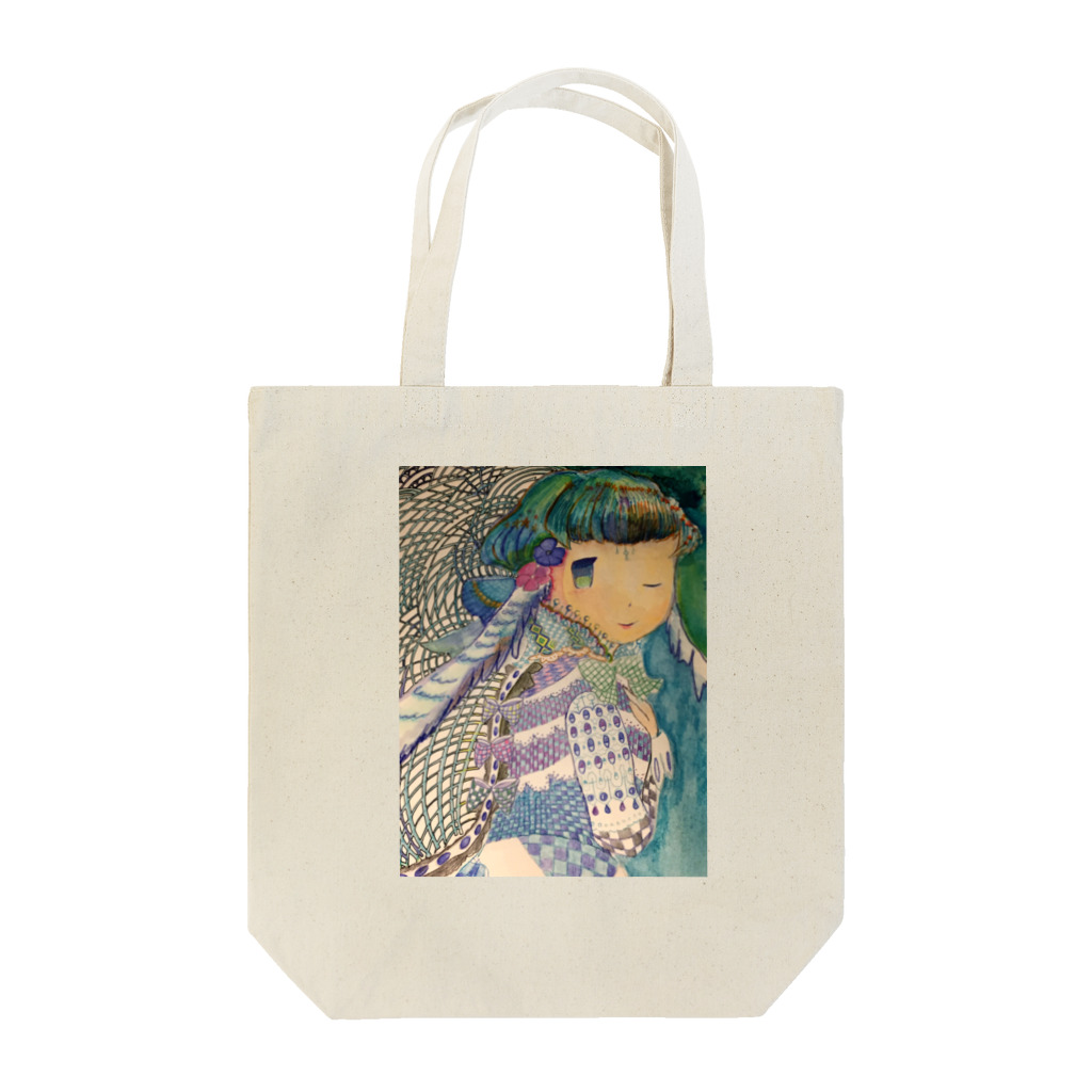 Lilyの水たまりと少女。 Tote Bag
